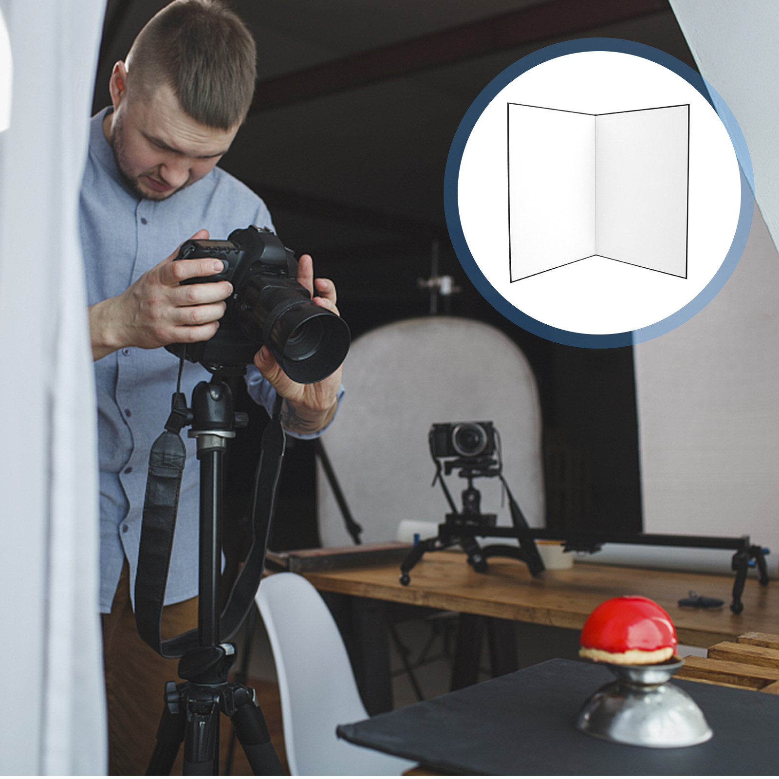 Photography Still Life Lighting - A3 Foldable Photography Cardboard Light Reflector