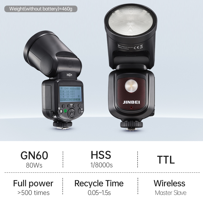 JINBEI HD-1Round-head HSS Spee - Photography Lighting With Flash 评论和价格