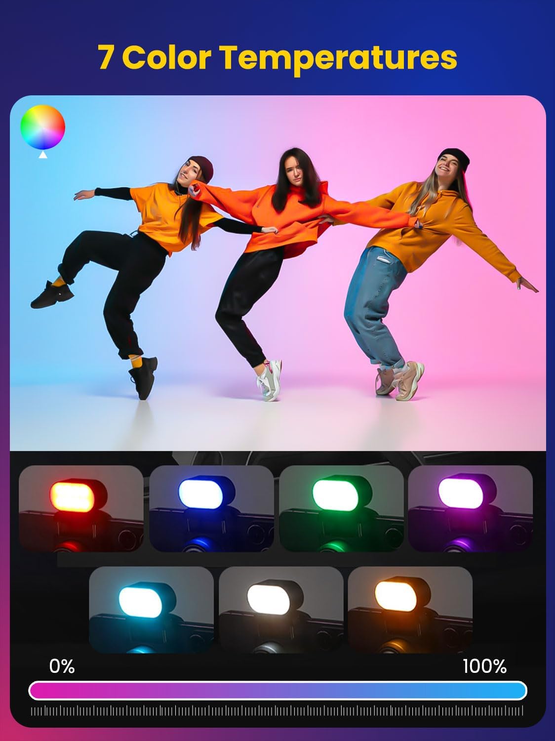 AOCHUAN Mini RGB Magnetic Fill - Quality Photography Lighting 评论和价格