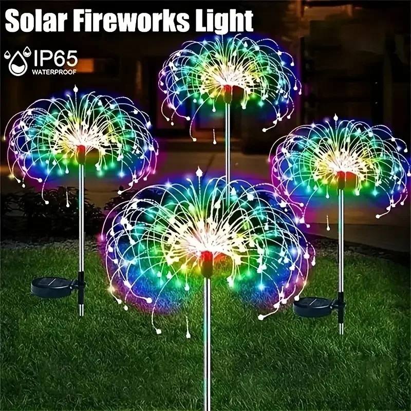 1 Pack Solar Firework Lawn Lig - Flower Photography Led Lighting Pack 评论和价格