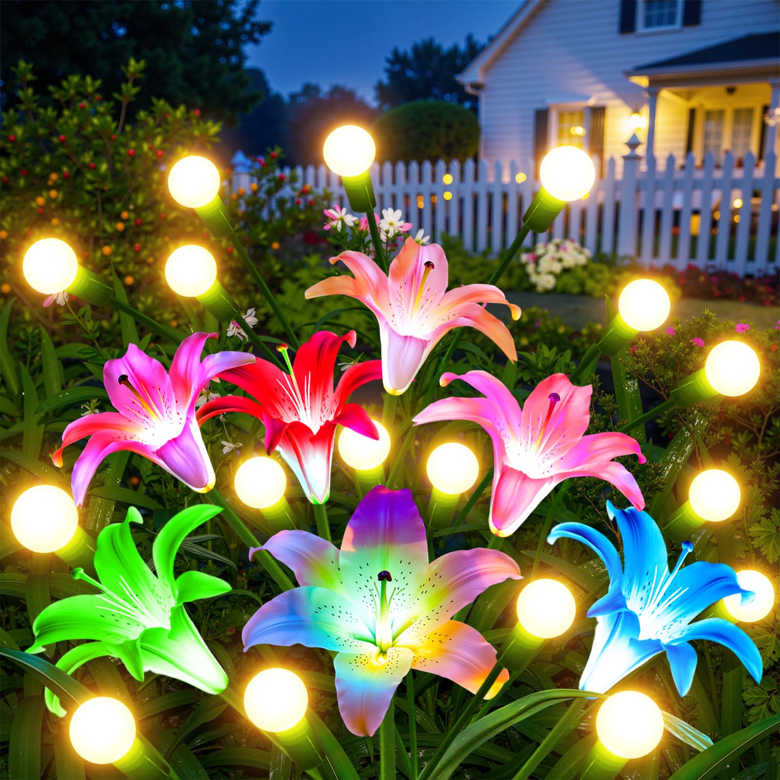2/4 Pack Upgraded Solar Lights - Flower Photography Led Lighting Pack 评论和价格