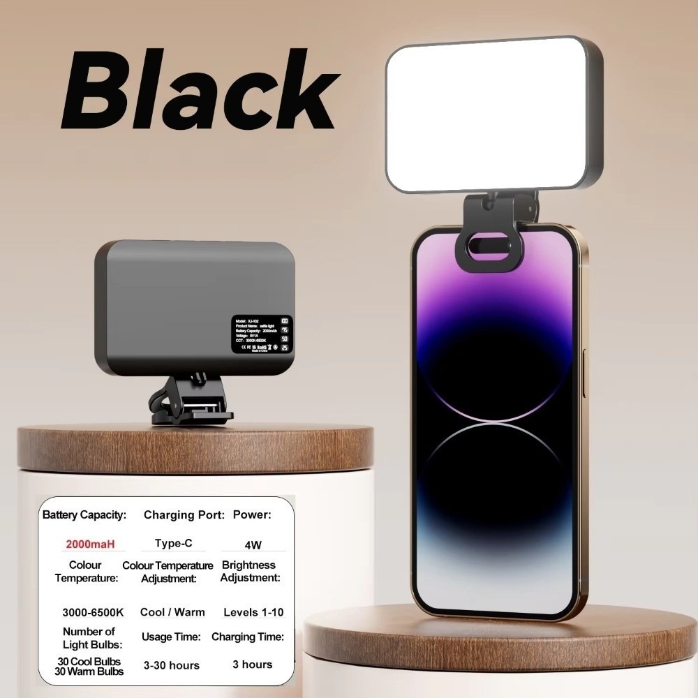 800/1000mAh LED Selfie Light 3 - Photography Lighting With Flash 评论和价格